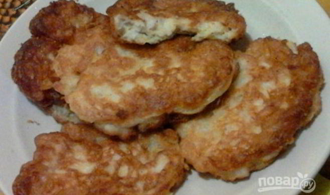 Оладьи из куриного филе