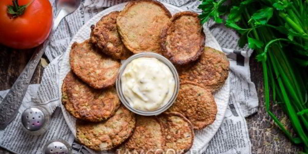 Рецепт оладьи из куриной печени с овощами