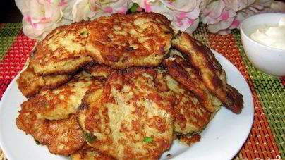 Оладьи из мясного фарша