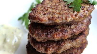 Оладьи из печени с жареным луком