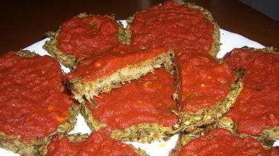 Оладьи из цукини с творожной начинкой