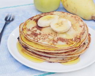 Оладьи из творога и банана