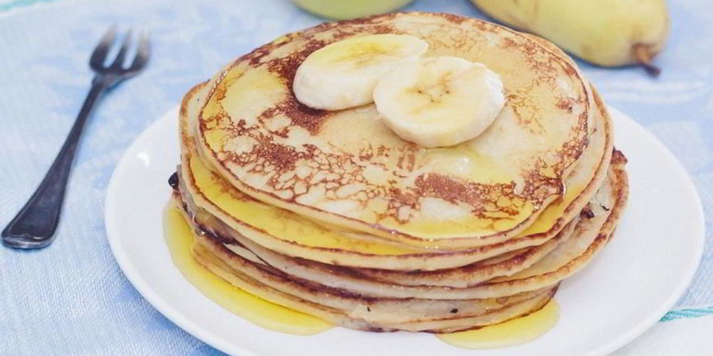 Рецепт оладьи из творога и банана