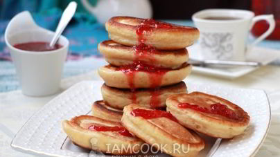 Оладьи на кефире и сметане