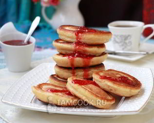 Оладьи на кефире и сметане