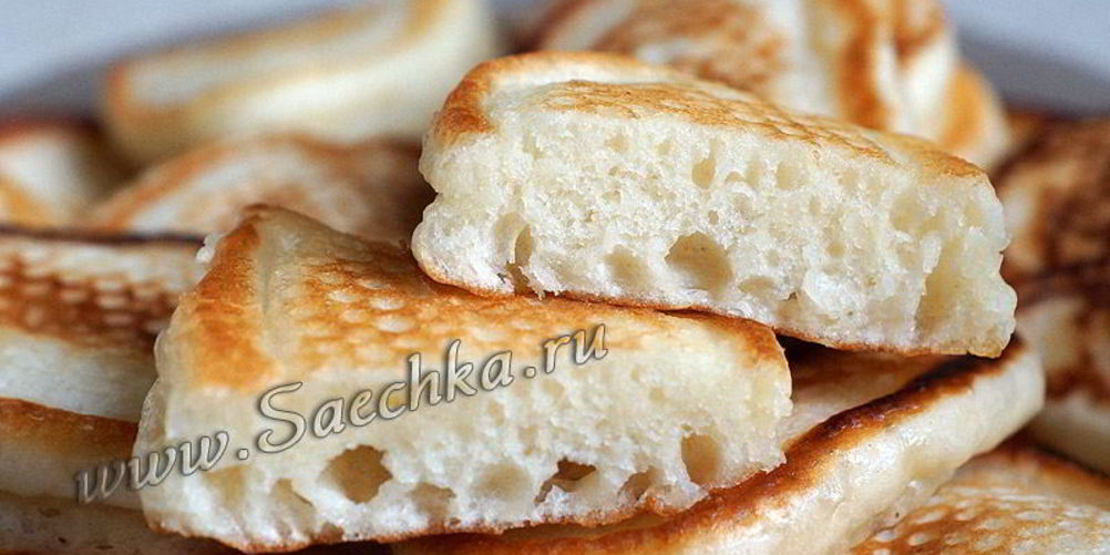 Рецепт оладьи на кефире пышные