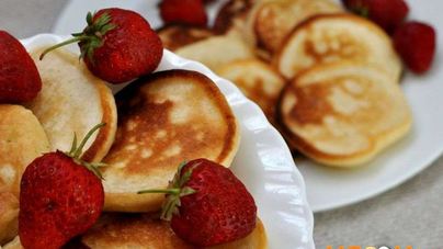 Оладьи на кислом молоке без яиц