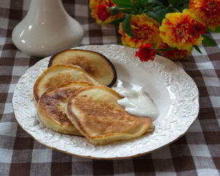 Оладьи на кислом молоке