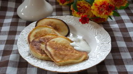 Оладьи на кислом молоке