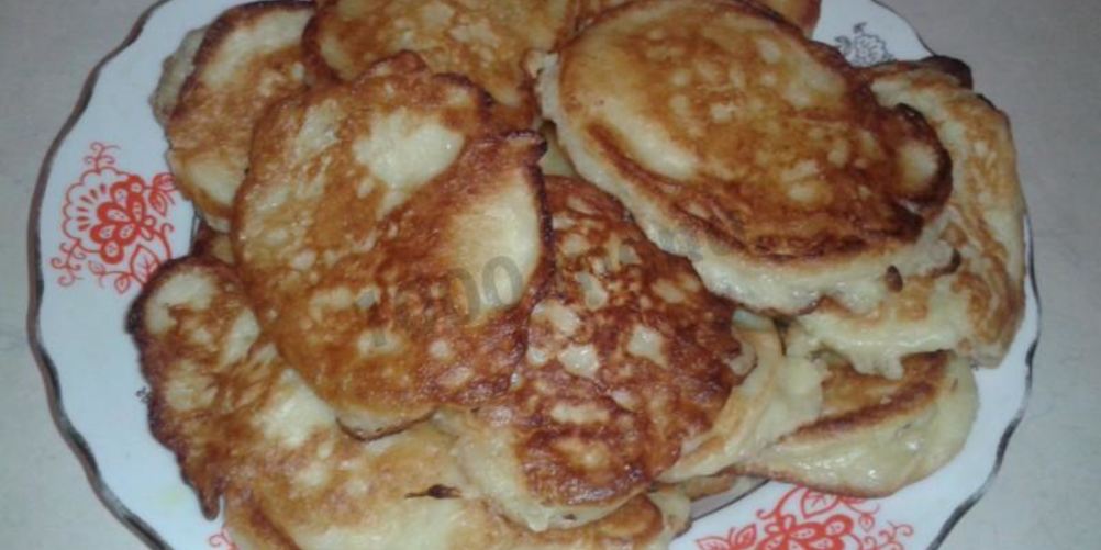 Рецепт оладьи на скисшем молоке пышные