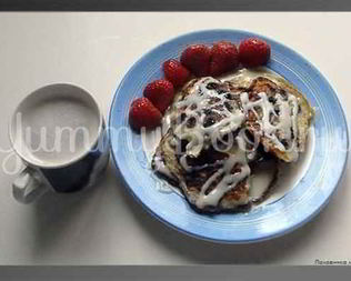 Оладьи с черникой