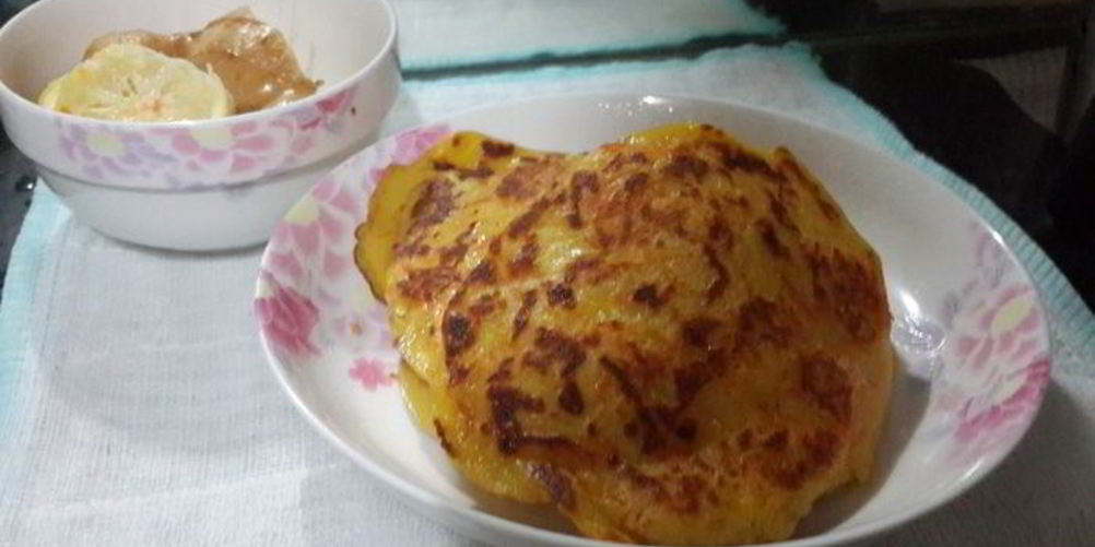 Рецепт оладьи с имбирем, морковью и лимонной цедрой