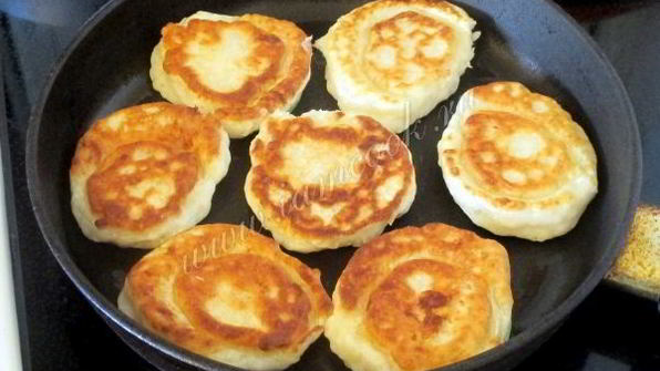 оладьи с кабачками кружками