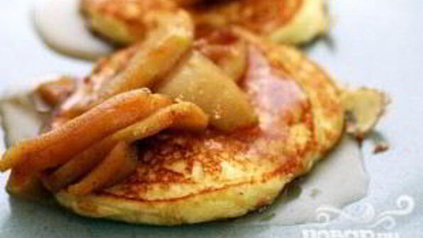 оладьи с рикоттой и яблоками