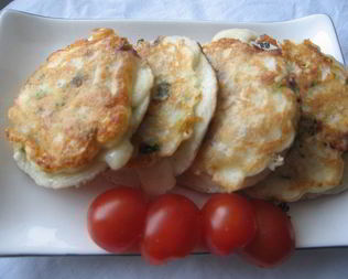 Оладьи с рыбой