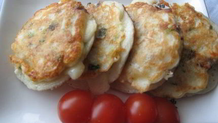 Оладьи с рыбой