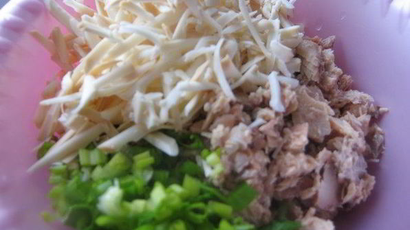 оладьи с рыбой