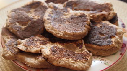 Овсяные оладьи с бананом