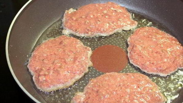 печеночные оладьи с гречкой