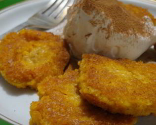 Постные тыквенно-овсяные оладьи