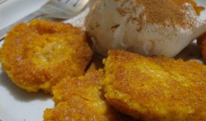 Постные тыквенно-овсяные оладьи