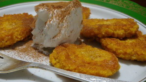 постные тыквенно-овсяные оладьи