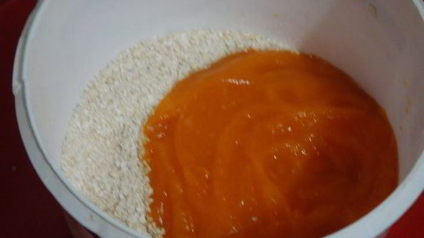 постные тыквенно-овсяные оладьи