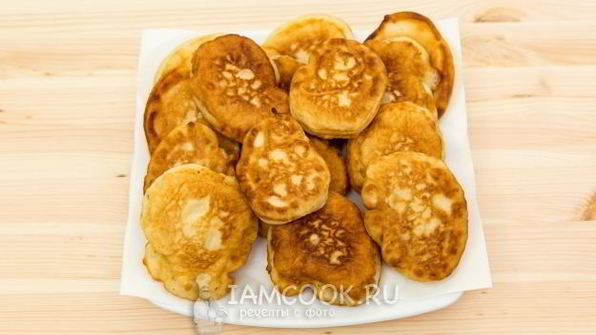пышные оладьи на теплом кефире
