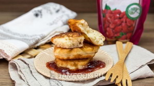 пышные оладьи на теплом кефире