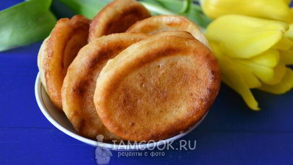 пышные заварные оладьи на кефире