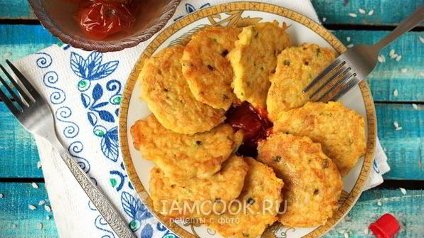 рисовые оладьи с куриным мясом