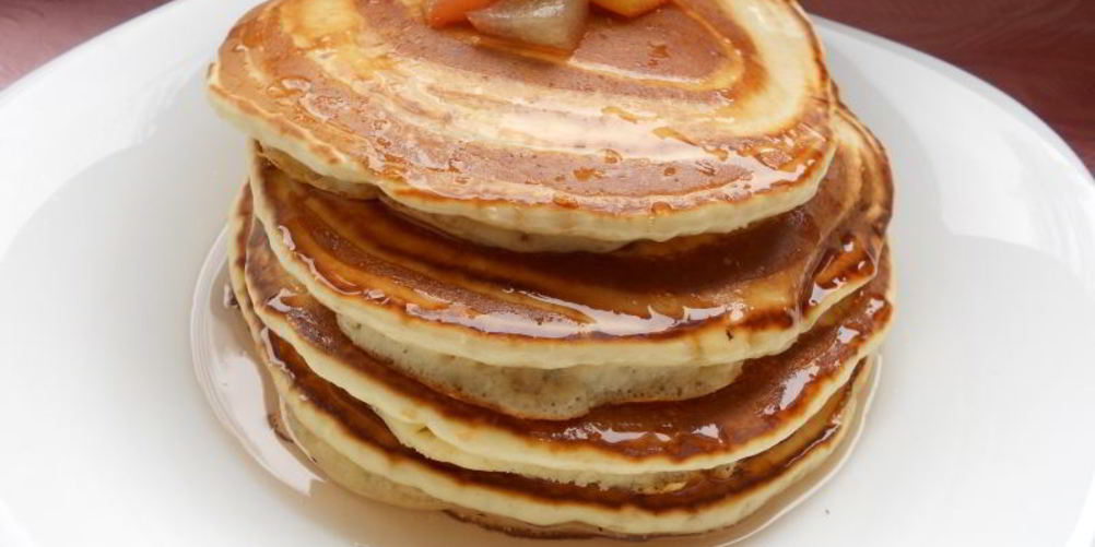 Рецепт сладкие оладьи с яблочным сиропом
