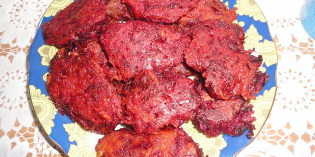 Рецепт свекольно-картофельные оладьи