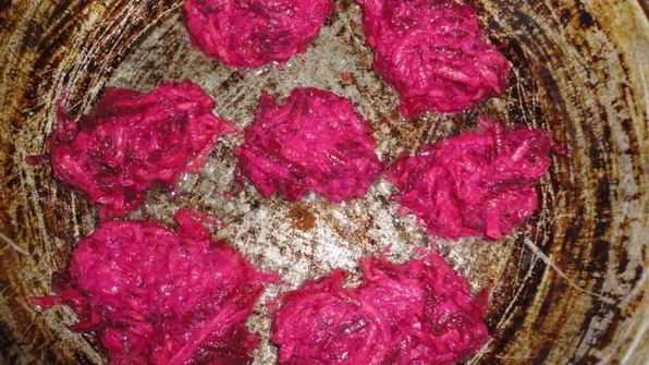 свекольно-картофельные оладьи