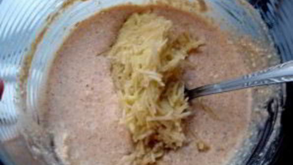 яблочно-творожные оладьи