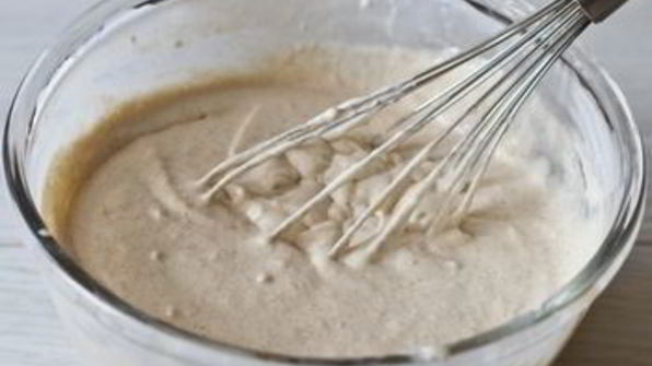 яблочные оладьи