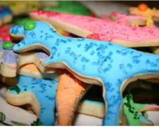 Фигурное печенье со сметаной