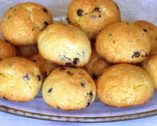 Кокосовое печенье с шоколадными каплями