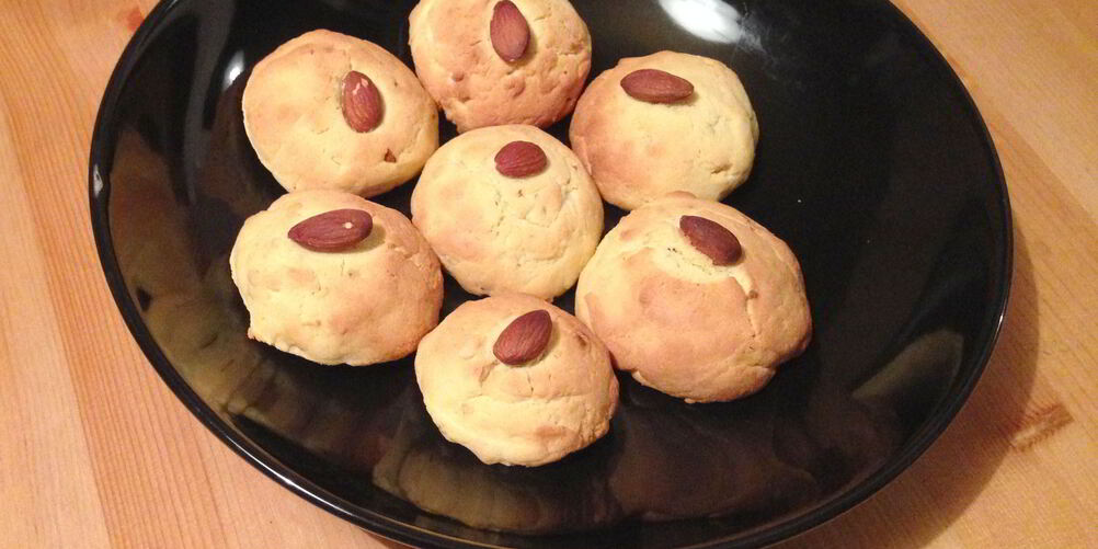 Рецепт кукурузное печенье с миндалем