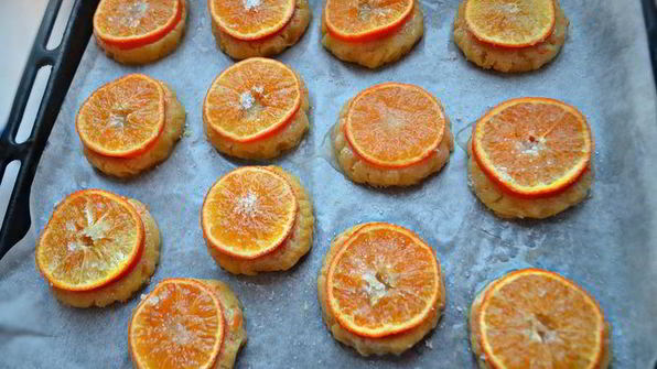 мандариновое печенье