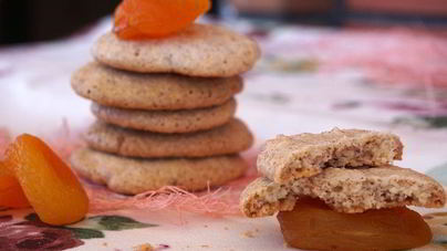 Миндальное печенье с курагой