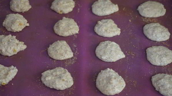 миндальное печенье с курагой