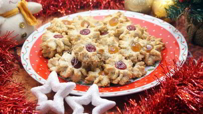 Новогоднее ореховое курабье