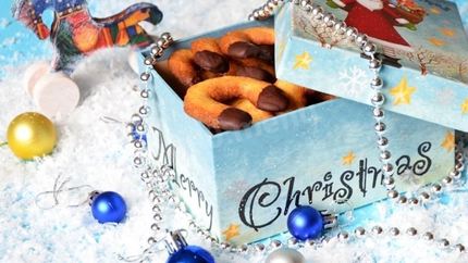 Новогоднее печенье Подковки