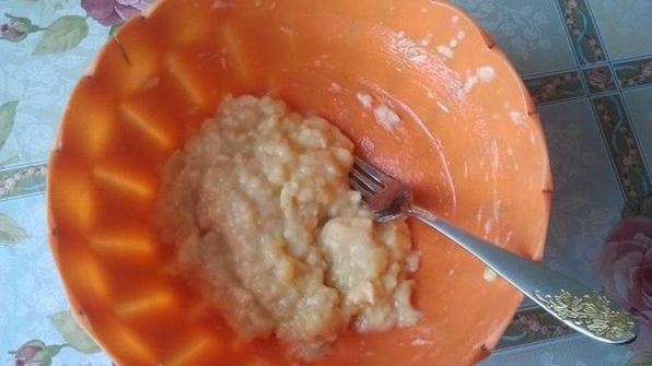 овсяное печенье с бананом, грецким орехом и изюмом