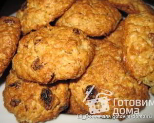Овсяное печенье с изюмом