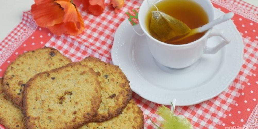 Рецепт овсяное печенье с медом на кефире