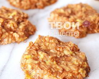 Печенье из банана и кокосовой стружки