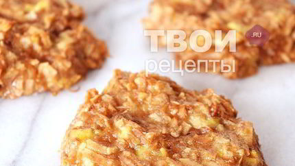 Печенье из банана и кокосовой стружки