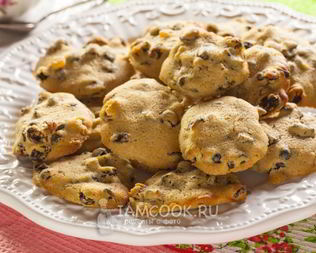 Печенье на маргарине с сухофруктами